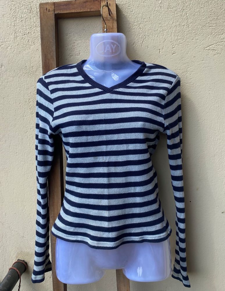 Striped Long Sleeve Top