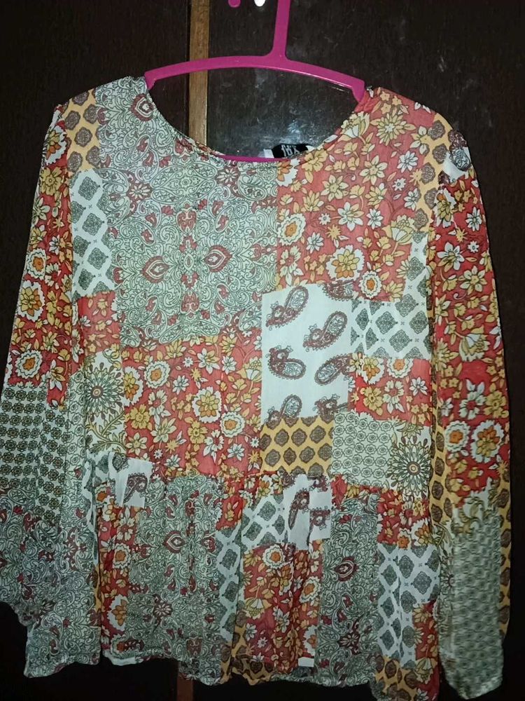 Floral Patchwork Blouse