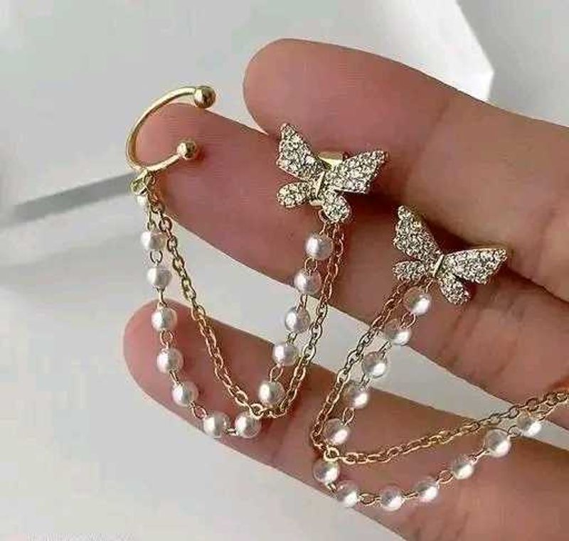 Butterfly Chain Earrings