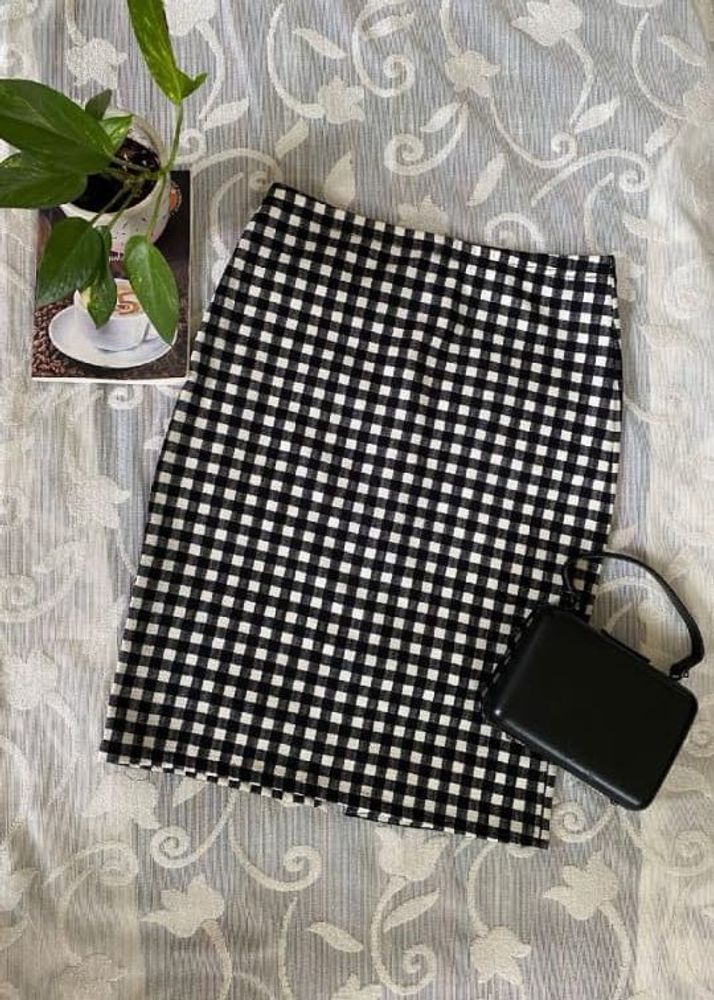 Gingham Mini Skirt