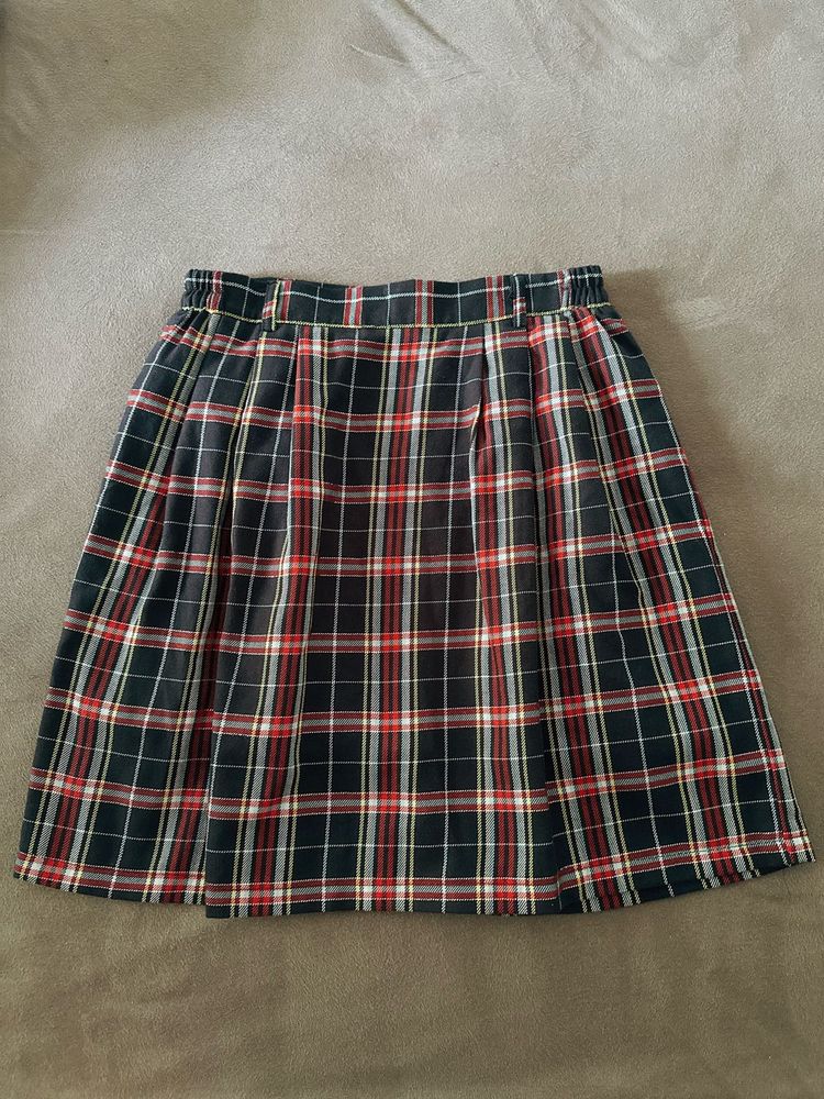 CUTE Plaid Mini Skirt