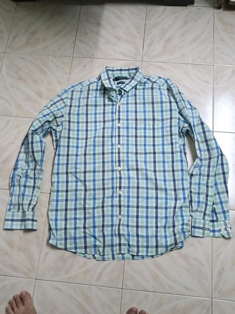 Men&#39;s Plaid Long Sleeve Shirt