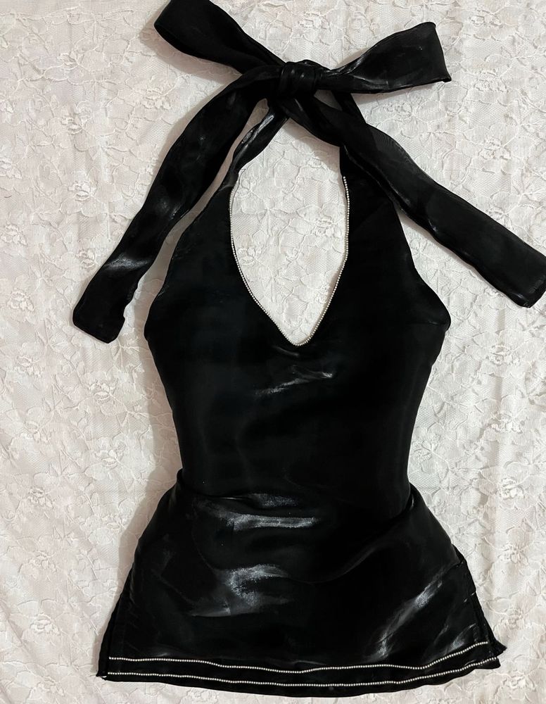 y2k Halter neck backless Kurti