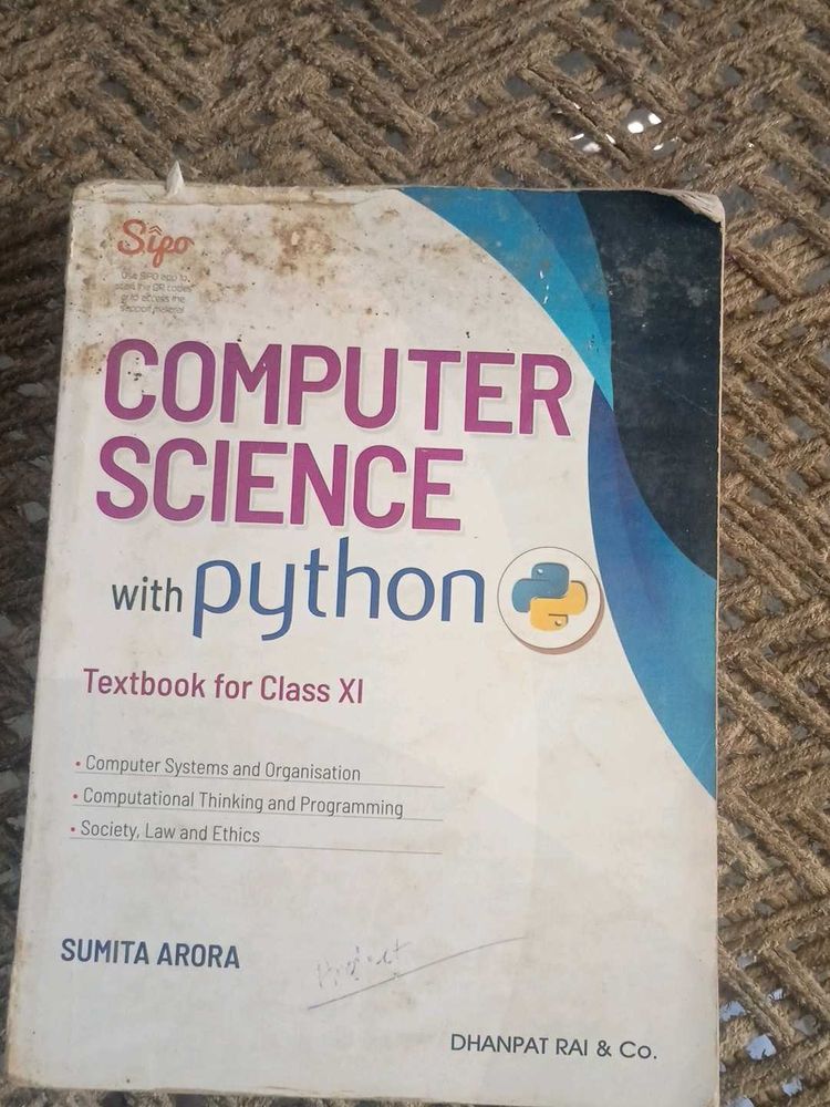 Computer Science Class 11 Book