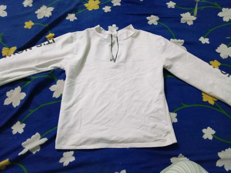 White Long Sleeve Top