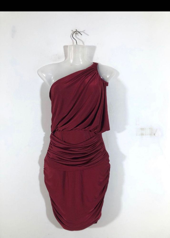 DATE PERFECT WINE RED Bodyfit Dress