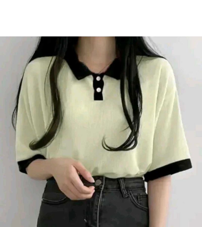 Beige Women Crop Tshirt