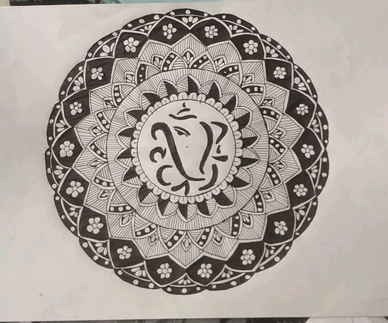 Ganesh Jii Mandala Art