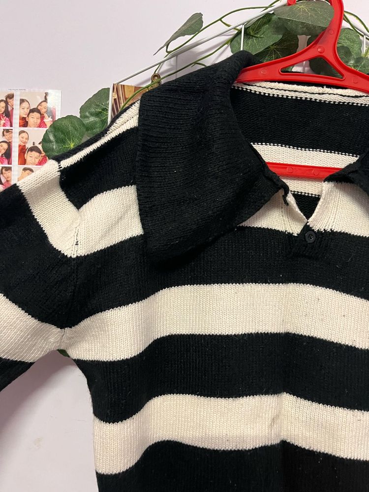 Striped Knit Sweater