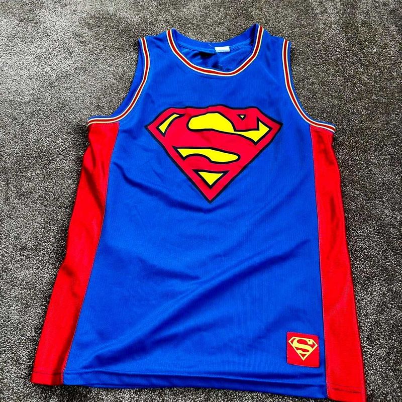 DC Comic Men&#39;s Blue &amp; Red T-shirt