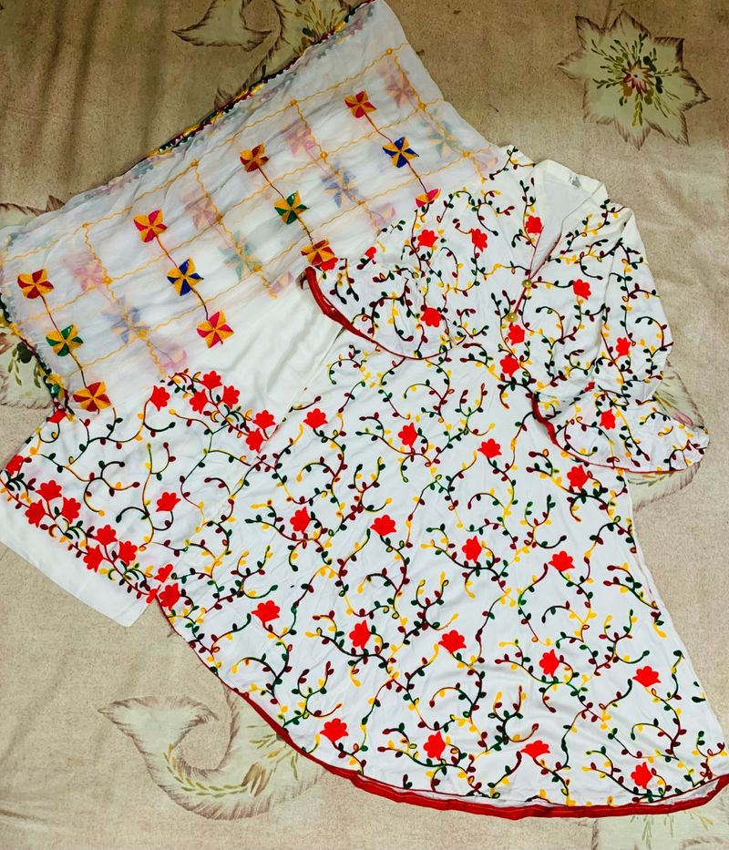 Floral Anarkali Set