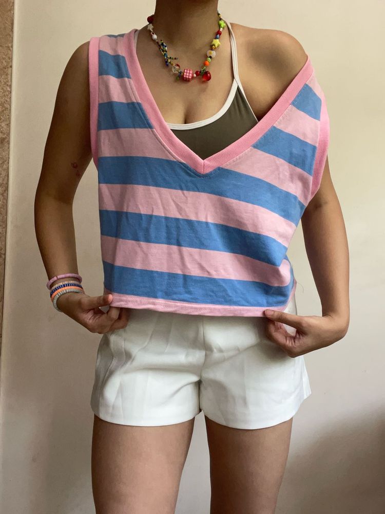 Cute Striped Tank Top