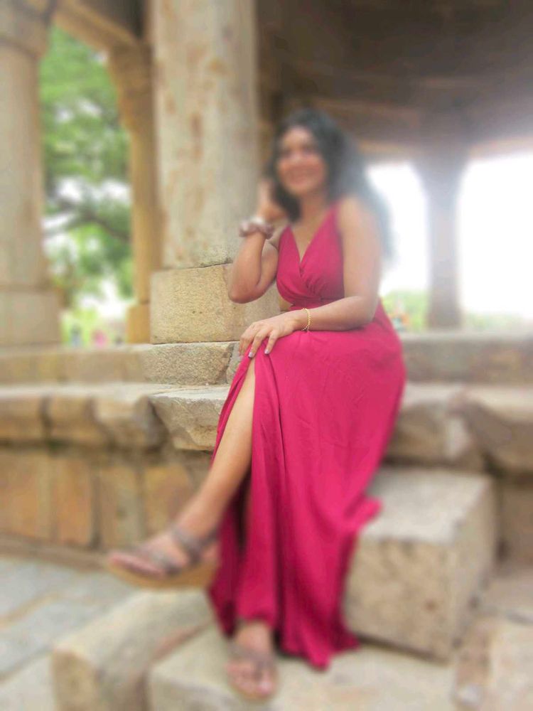 Western front Slit Maxi Gown Dress