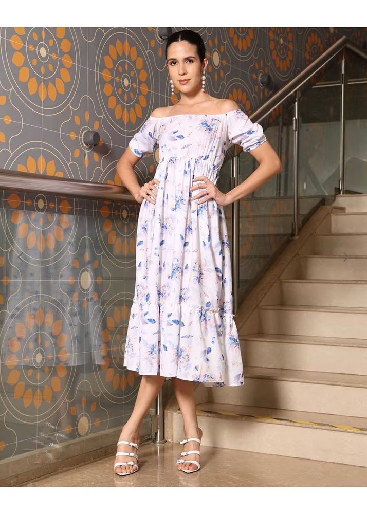 Floral Off-Shoulder Dress
