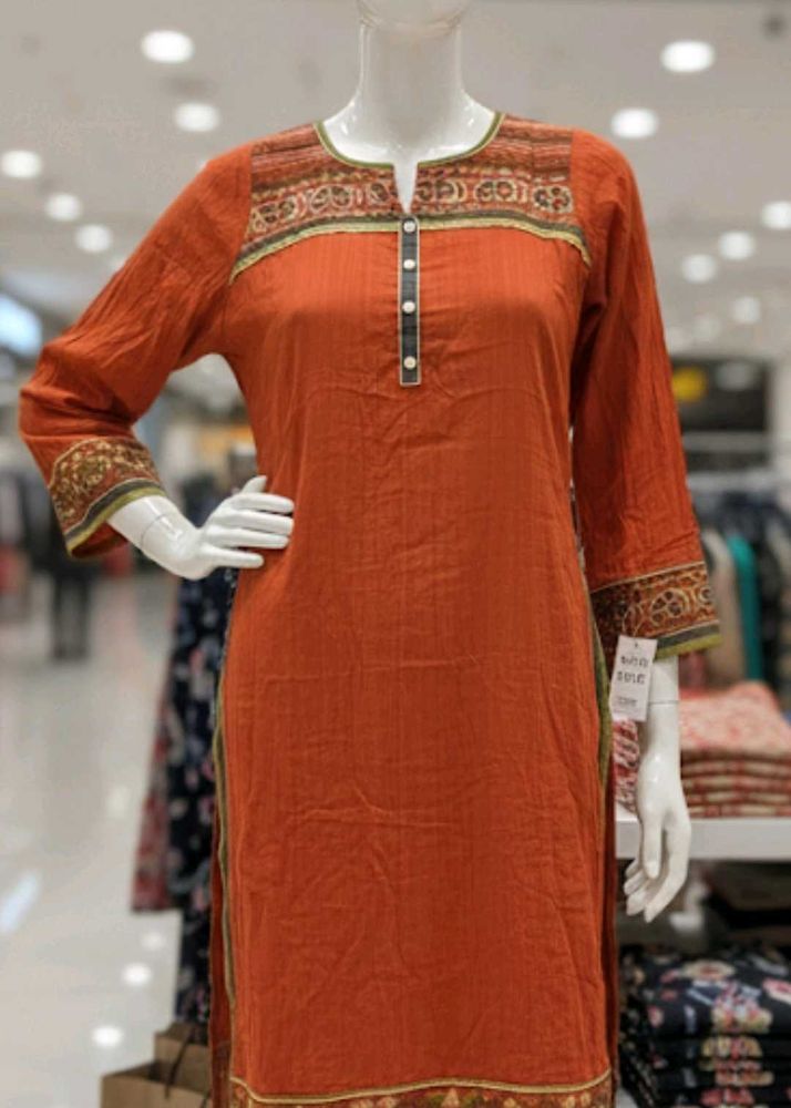Elegant Orange Kurta