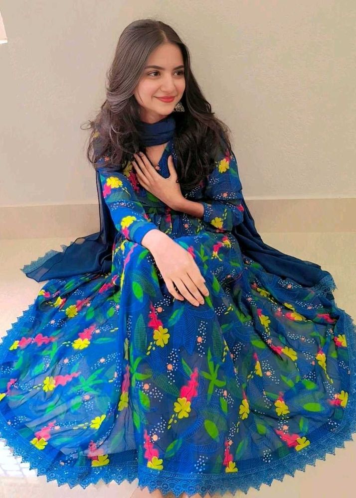 Anarkali Set ✨️💚🛺🤍🌿
