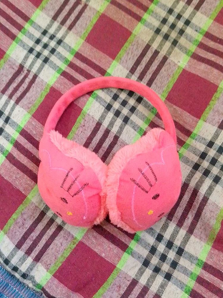Pink Plush Earmuffs