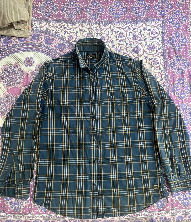 Spykar Originals, XL Checkered Shirt for Men