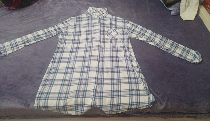 BLUE WHITE CHECKED  Shirt