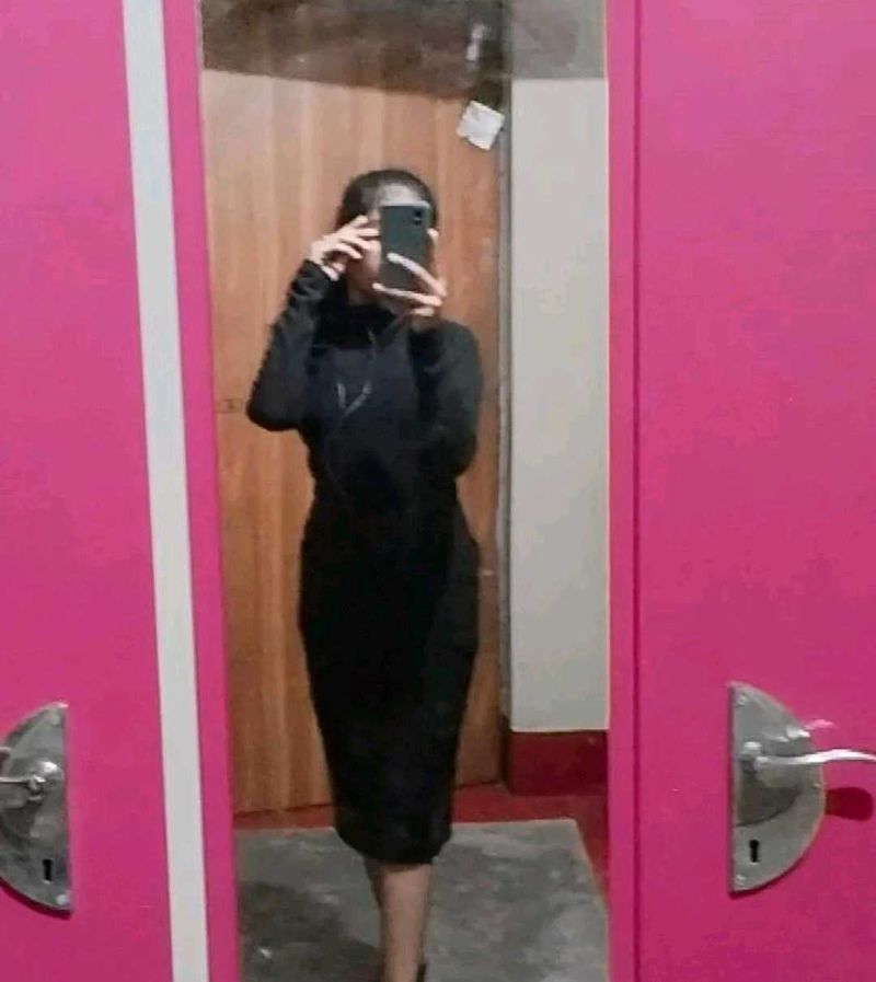 Black Turtle Neck Dress