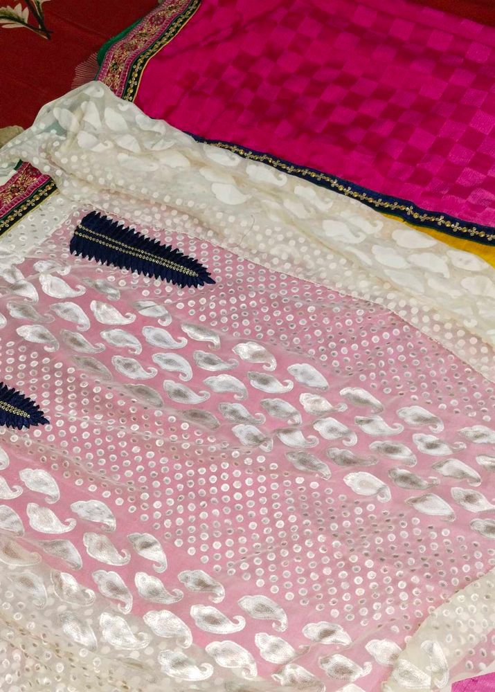 Party Wear Sarees With Multi Colour