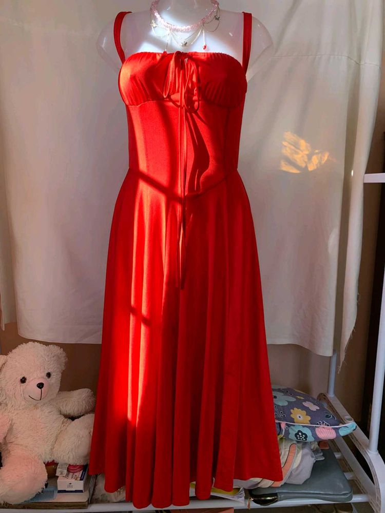 Red Midi Dress