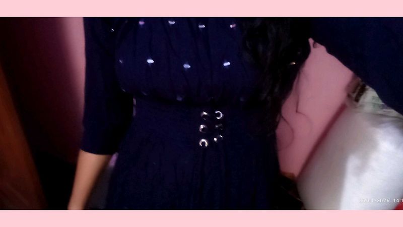 Elegant Navy Blue Dress