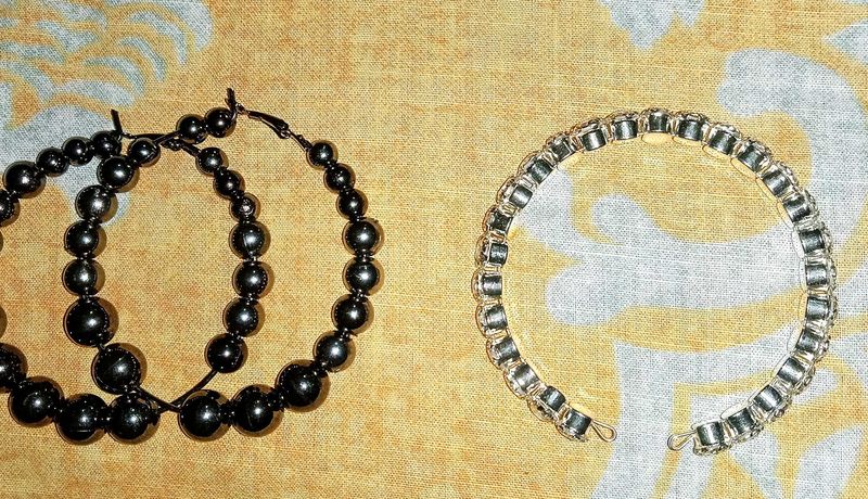 1.Bracelet &amp; 2.Hoop Earrings