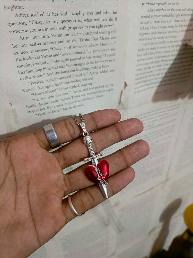 Heart Sword Necklace