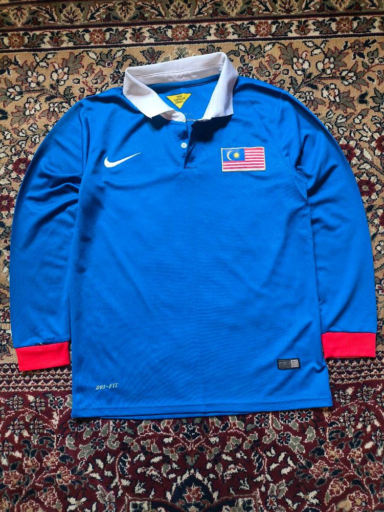 NIKE MALAYSIA 2014 NATIONAL FOOTBALL JERSEY BLUE