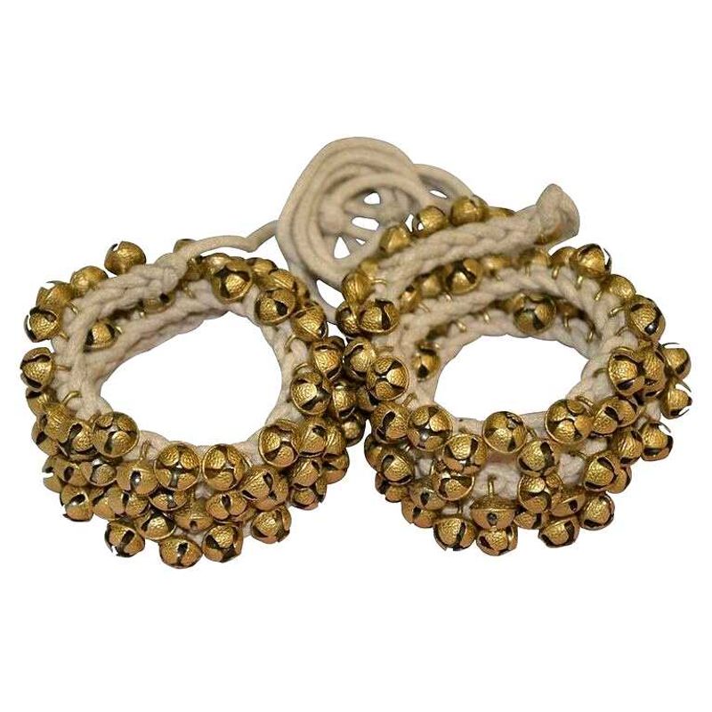 Kathak Ghunghroo Pair 50 bells Each, Cotton String