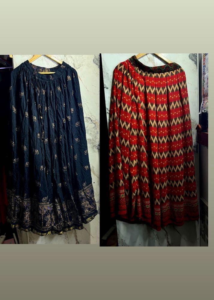 Two Boho Maxi Skirts Combo
