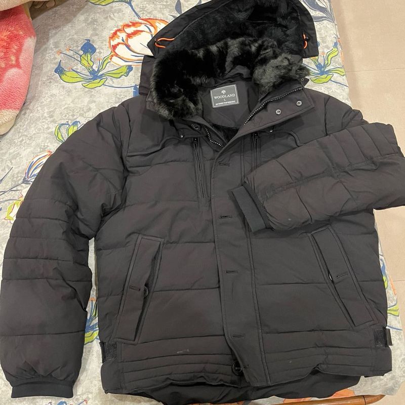 Woodland Black Puffer Jacket