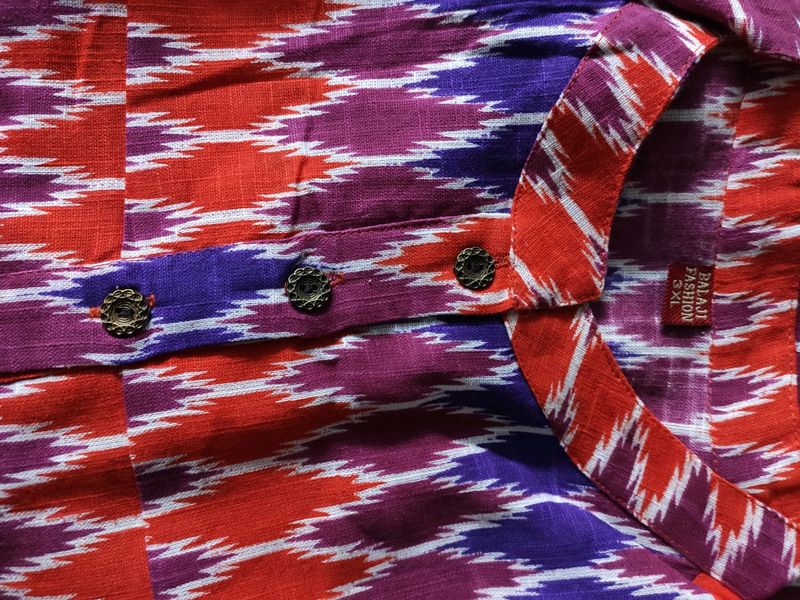 Ikkat cotton Kurtis