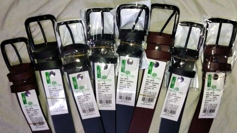 WOODLAND LEATHER BELT MEN