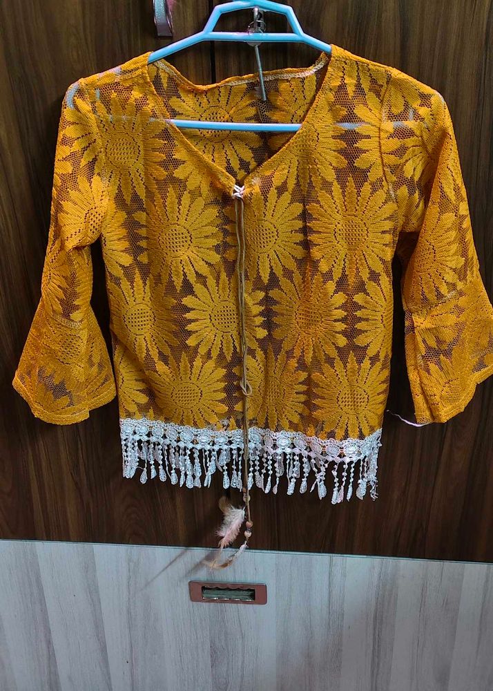 Sunflower Lace Top