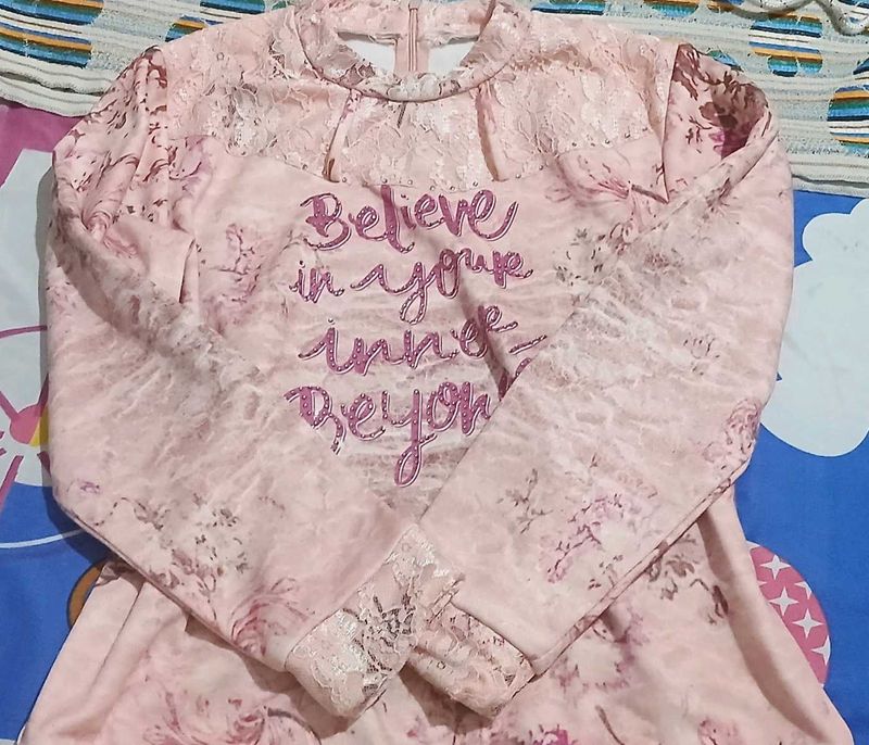 Pink Winter Top