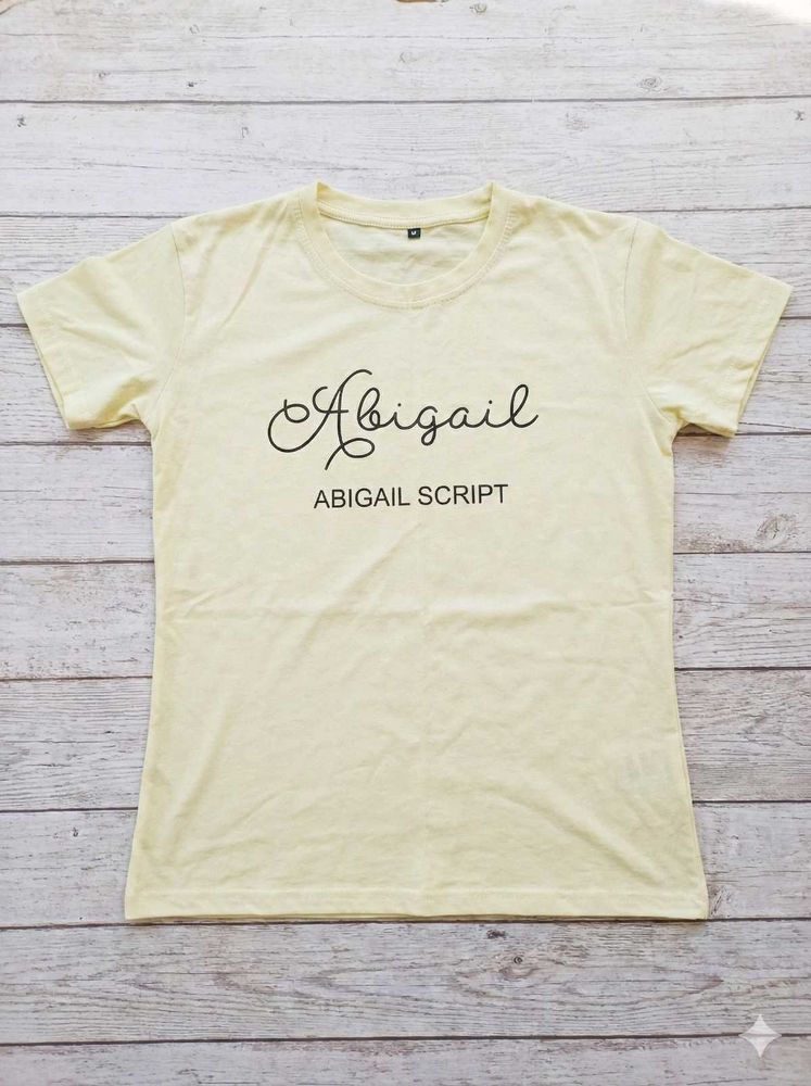 Customized &#39;Abigail&#39; Script T-Shirt
