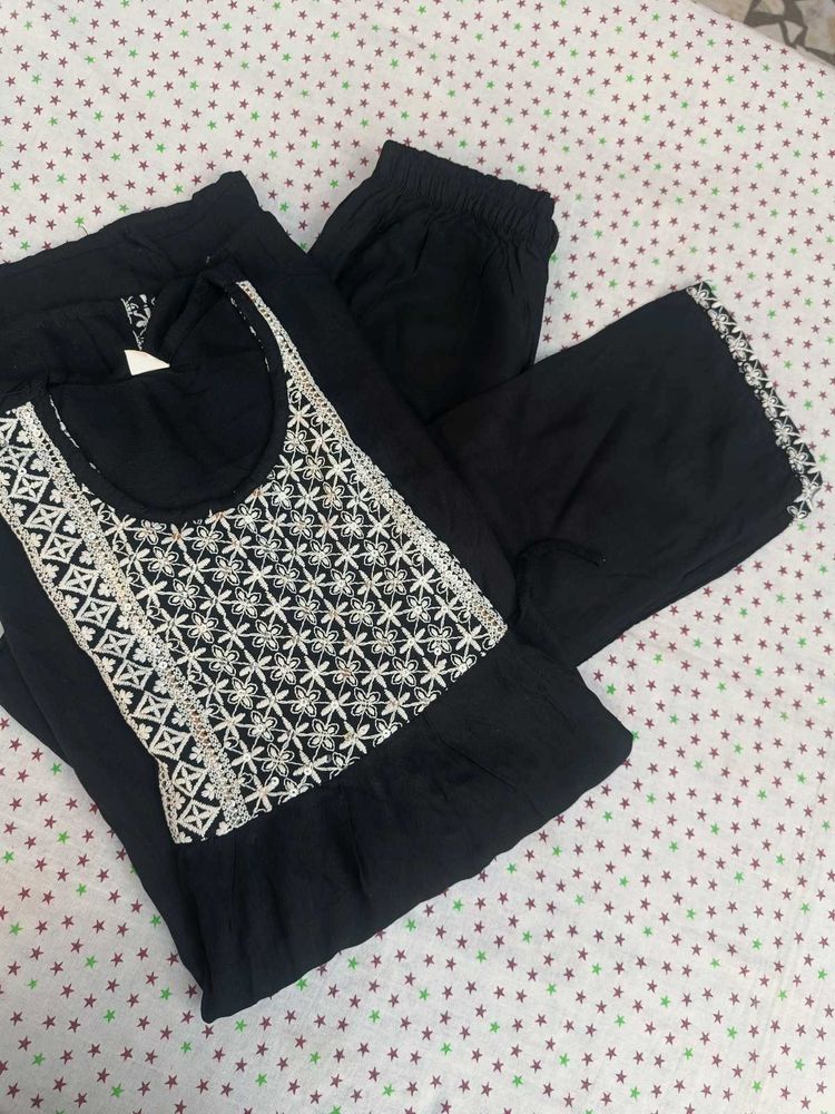 Elegant Black Kurta Set