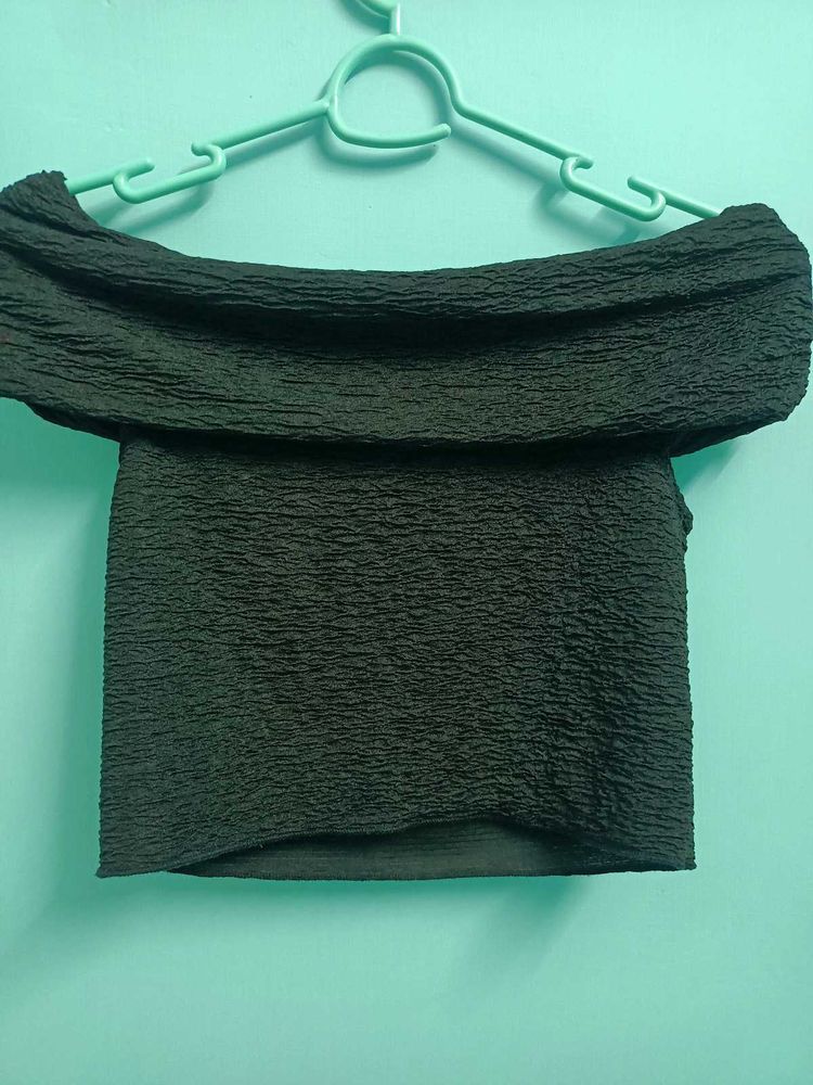 Chic Black Off-Shoulder Top