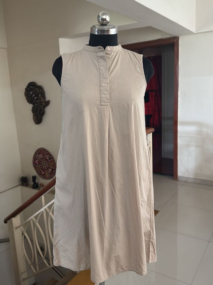 CONTEMPO Sleeveless Shift Dress/Kurti