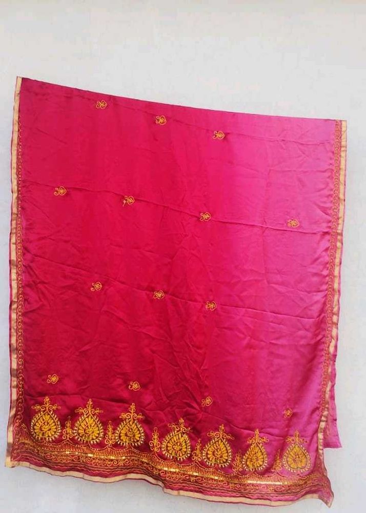 Handwork Satin Dupatta