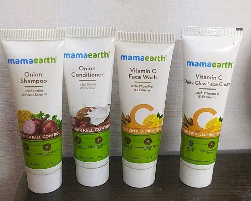 Mamaearth Face Wash Shampoo Conditioner Glow Cream