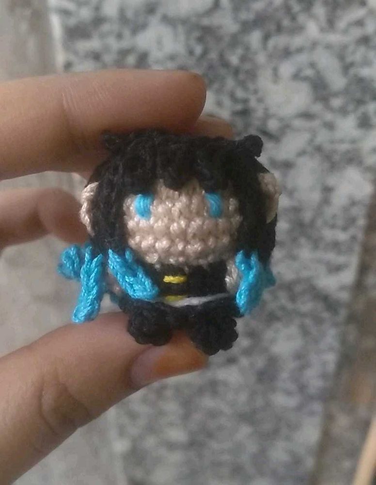 Muichiro Tokito crochet keychain, demon slayer