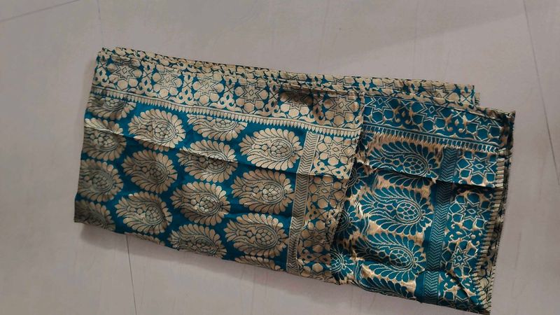 printed benarasi silk dupatta lightweight wit zari
