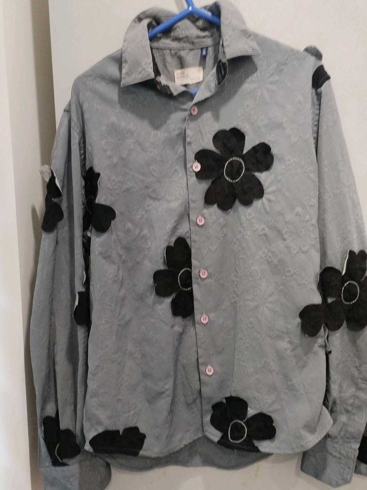 Floral Button-Down Shirt