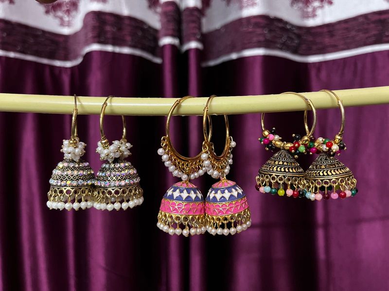Jhumka Pack of 3