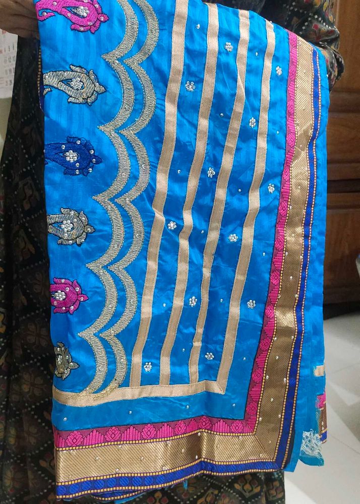 Blue Party Wear Saree