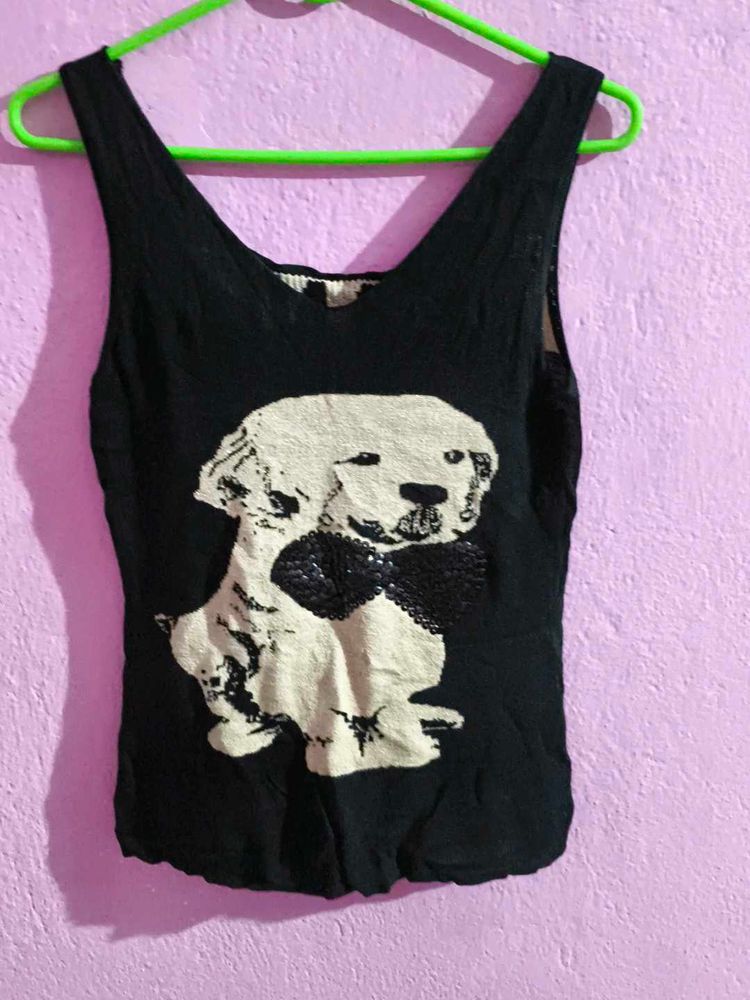 Black Bow Top With Yellow Shirt 💛🎀