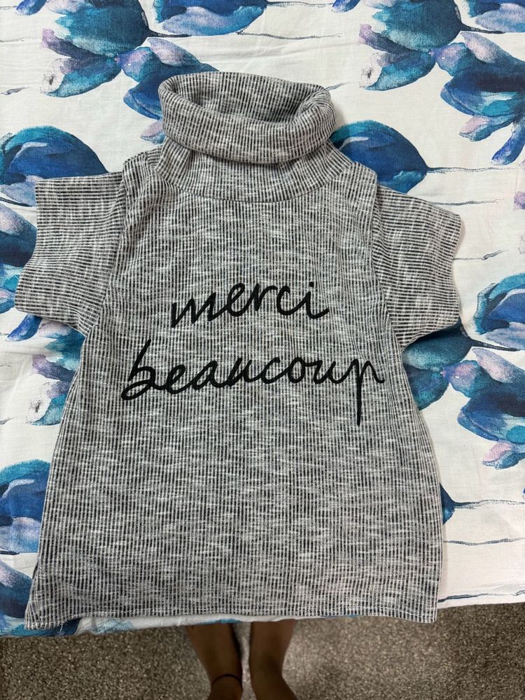 Size Xs Grey Turtleneck